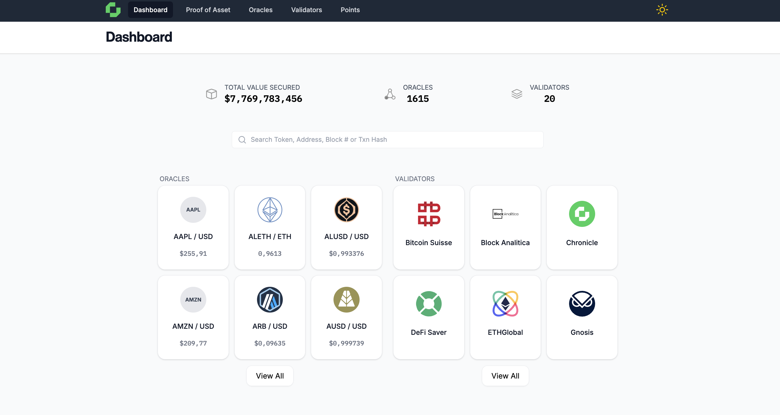 Chronicle Dashboard