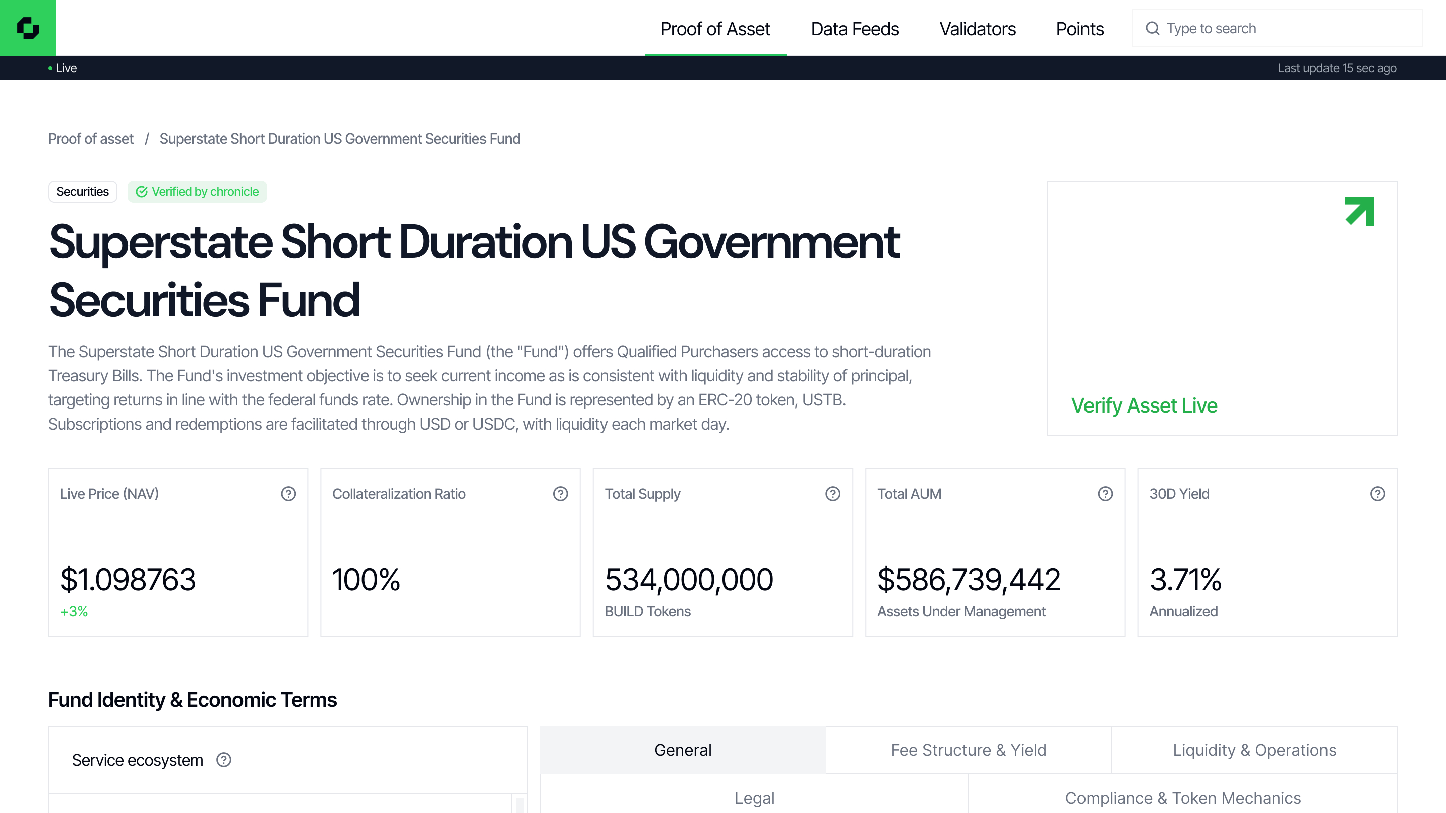 Chronicle Dashboard — Validator Transparency Layer